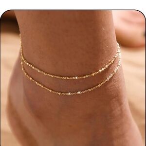 NEW 14K Gold Plated Elegant Anklet Bracelet
